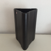 SK black triangle vase